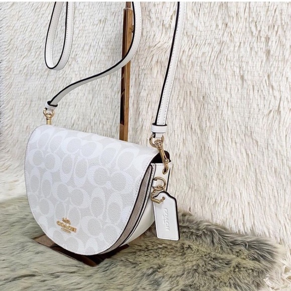 Coach Cream Ellen Crossbody Bag with Gold-Tone Hardware w/COA - Picture 17 of 17